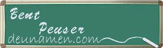 Bent Peuser Visitenkarte
